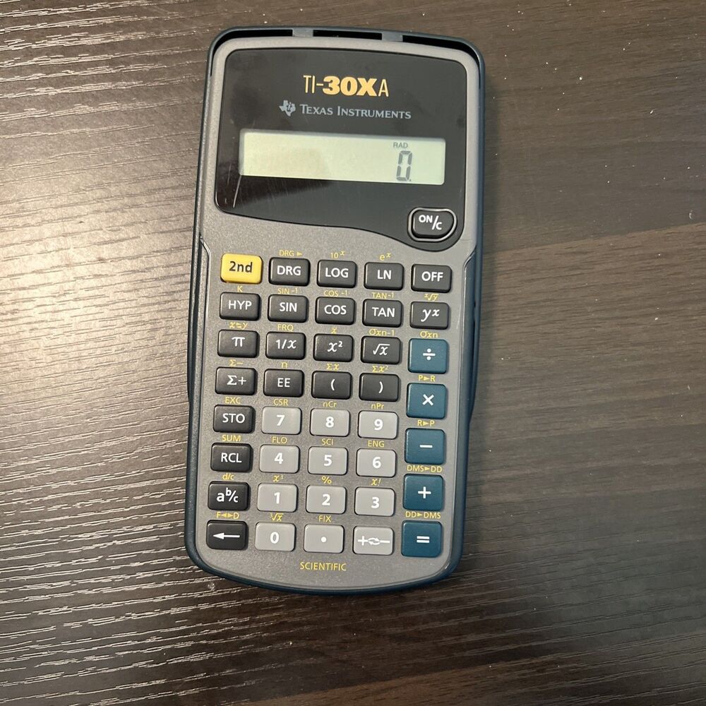 Texas Instruments TI-30Xa Scientific Calculator 10 Digit Display